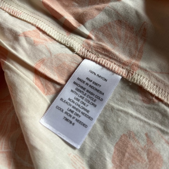 NWT A.N.A (ana) Coral Floral Print Off-Shoulder, adjustable belt Dress, large - Picture 12 of 12